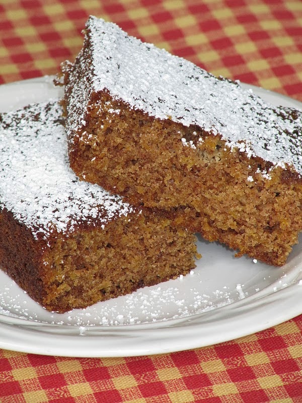 butternut squash cake on a plate