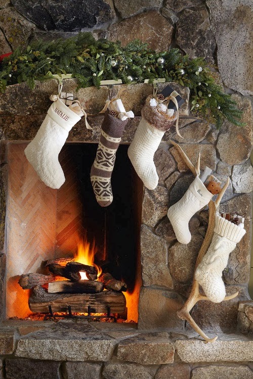 25 Christmas Stockings: The Stocking Were Hung