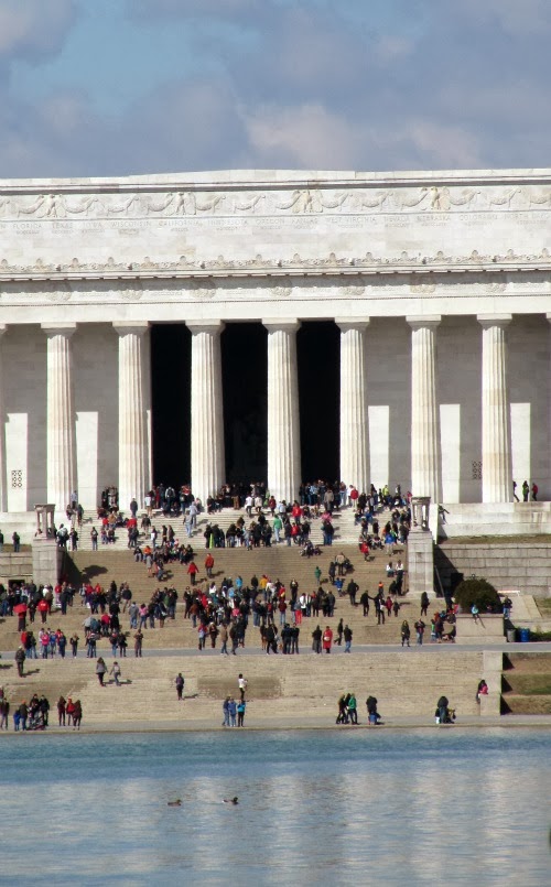 Steps of the Lincoln Memorial. 