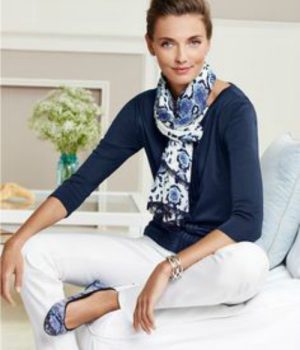 Blue and white summer style Talbots