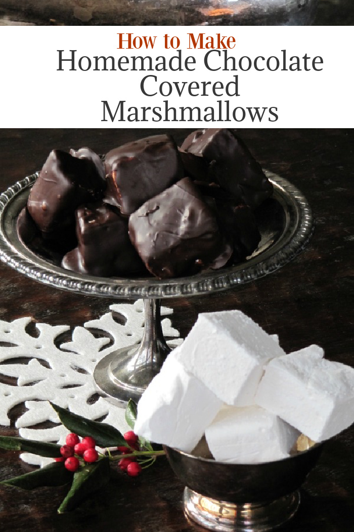 How to Make Homemade Chocolate Covered Marshmallows Pin