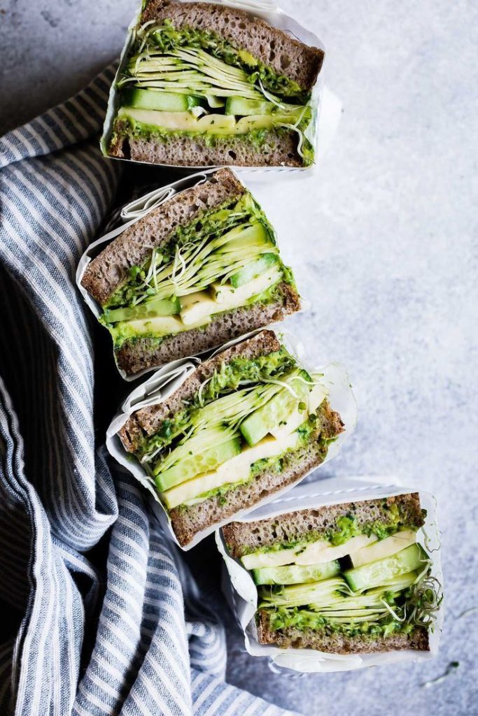 Green Goddess Sandwich. 