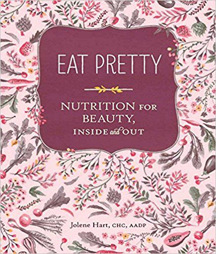 Eat pretty, jolene Hart book cover with illustrated vegetables. 