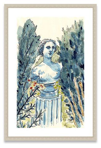 Colorful bust illustration Vikki Chu. 