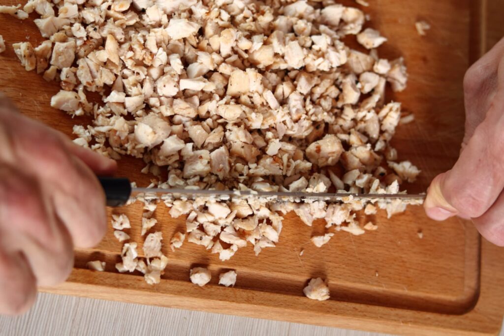 Chopped chicken