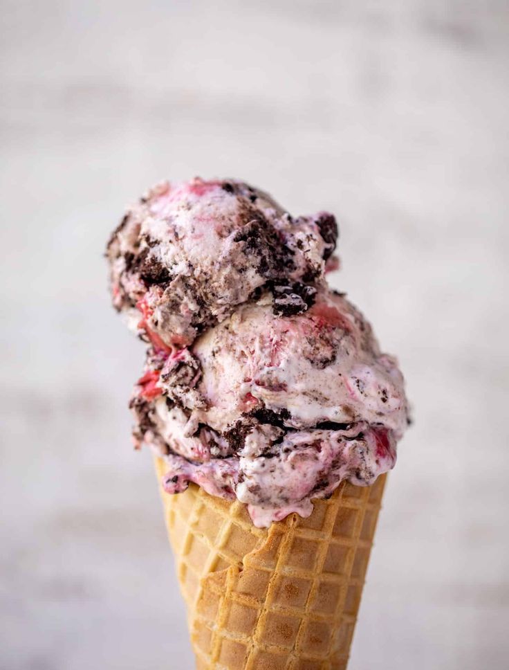 Strawberry Oreo ice Cream. 
