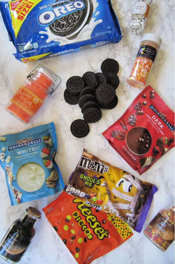Halloween Chocolate Covered Oreo Ingredients