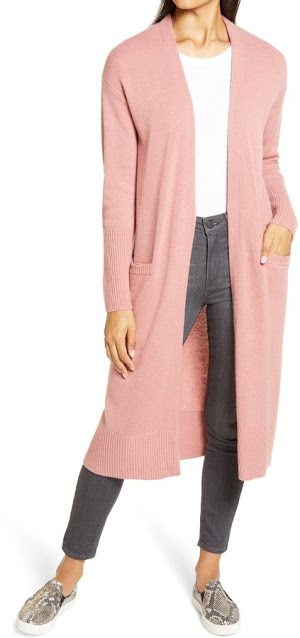 Long cashmere sweater