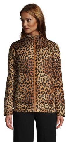 Leopard Down Coat
