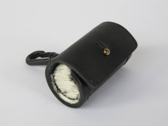 leather dog poo bag holder