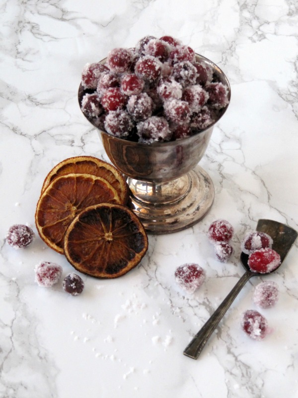 Candied-cranberries-in-a-silverplate-bowl-with-dried-oranges