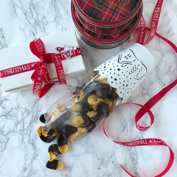 chocolate covered pretzels with nuts