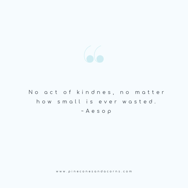 no act of kindness no matter how small is ever wasted Aesop-2
