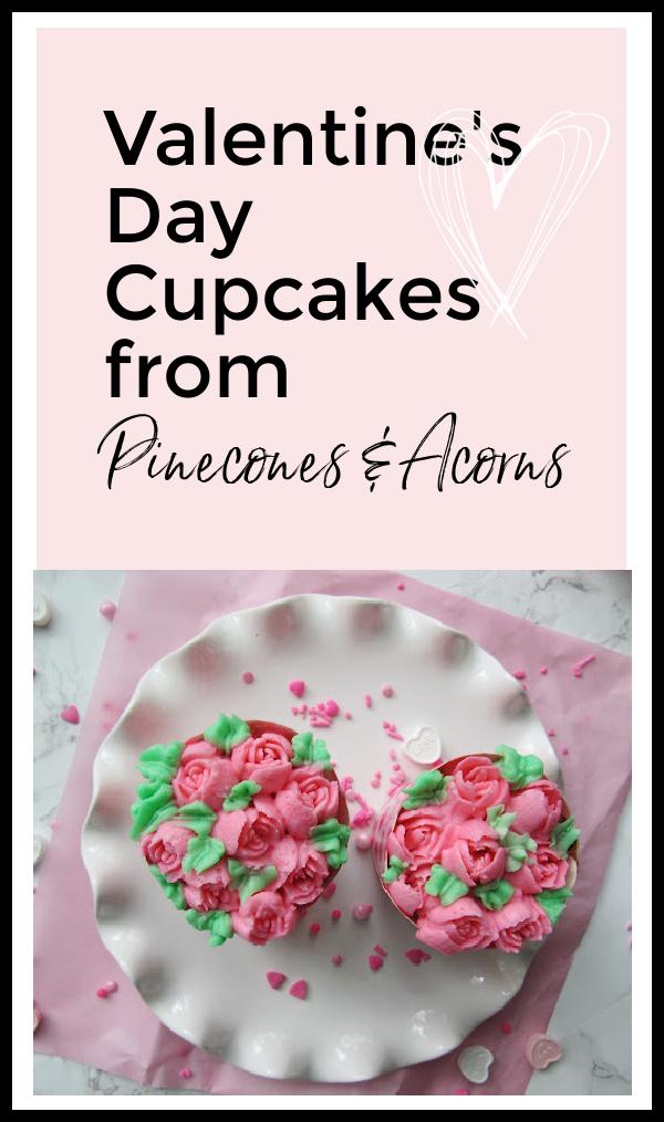 Valentines day cupcakes Pin