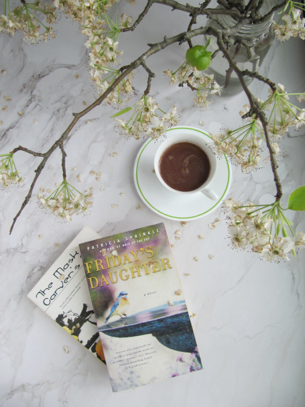 Friday Favorites flyaway books chocolate white cherry blossoms