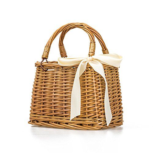 wicker basket bag