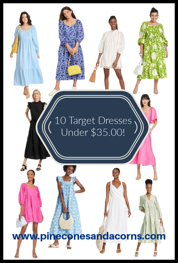 10 Target Dresses Under $35.00 Pinterest Pin