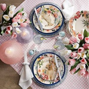 All things Gingham Easter tablescape