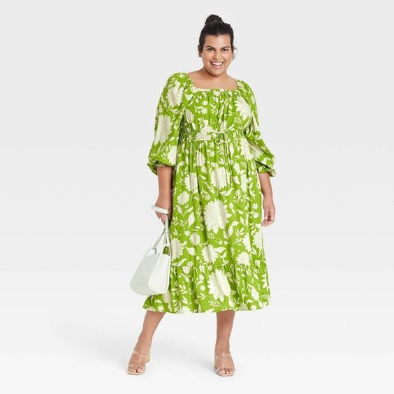 chartreuse and white pattern dress 10 Target Dresses Under $35 Dollars