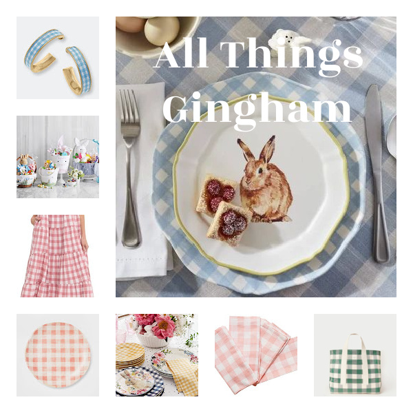 all things gingham collage