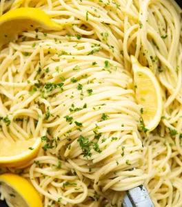 Friday Favorites lemon butter pasta
