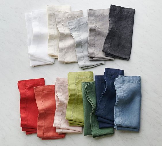 Friday Favorites Colorful Flax Linen Napkins