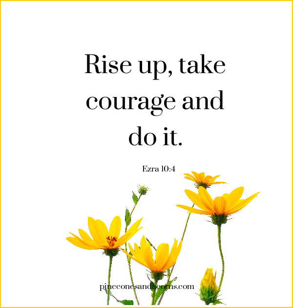 rise up take courage and do it