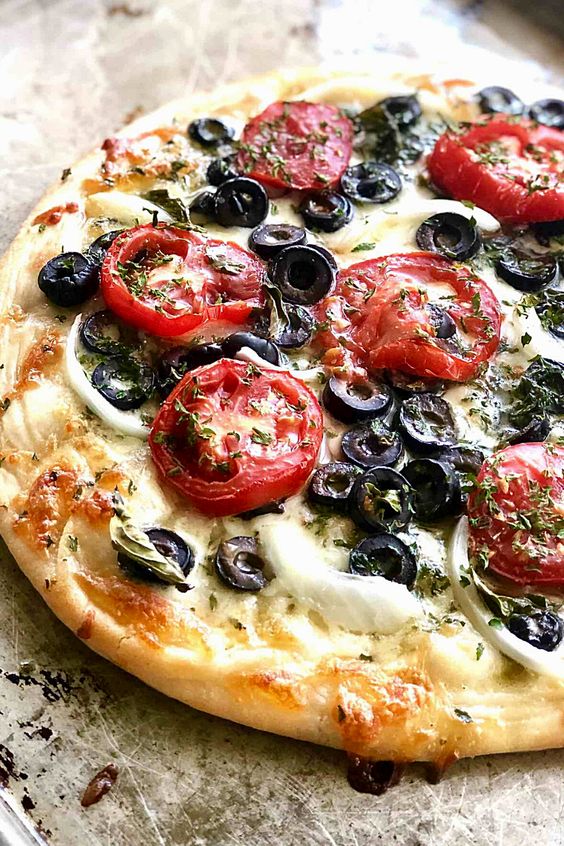 friday favorites tomato olive flatbread