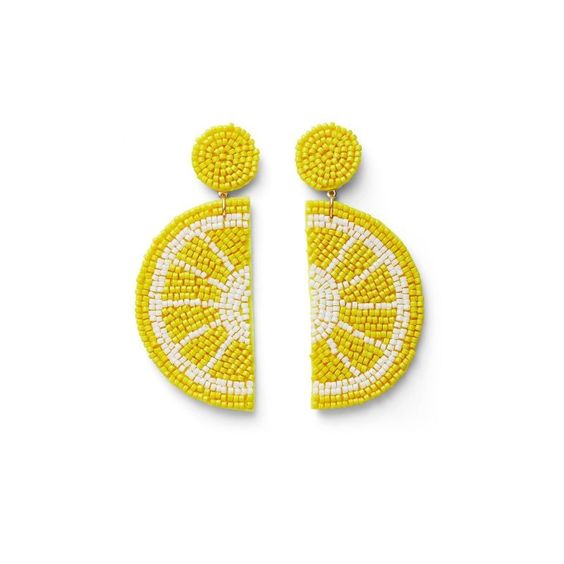 weekend meanderings Lemon Slice earrings