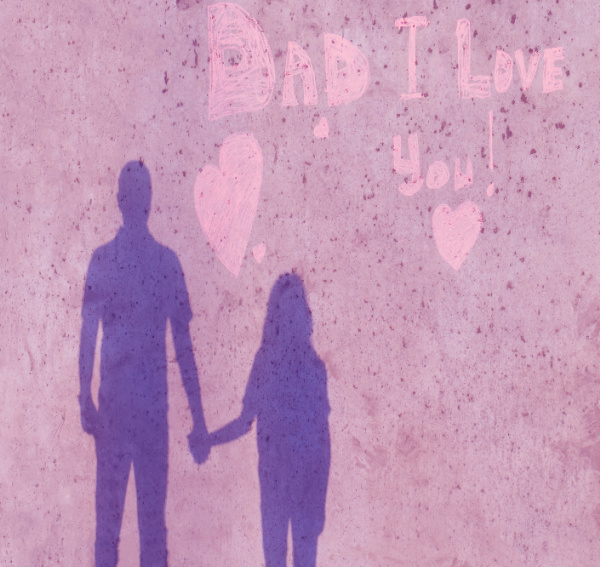 weekend meanderings happy father's day dad I love you silhouette of a man and little girl