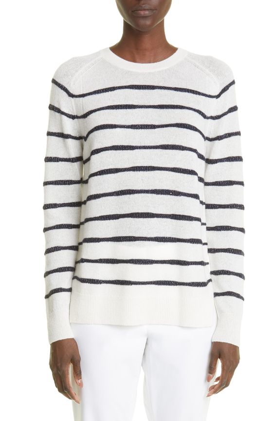 weekend meanderings blue and white striped sweater