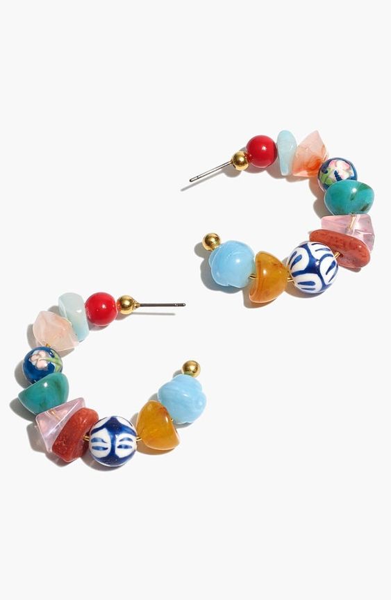 Madewell Mixed bead earrings