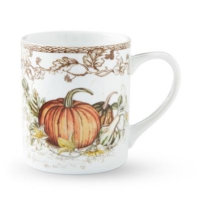 Williams sonoma botanical pumpkin mug