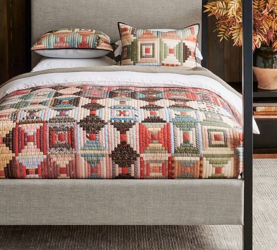 Pottery Barn cosy fall finds Jaxson Quilt 