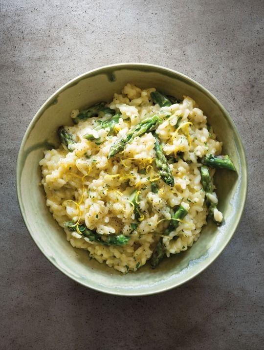 Creamy Lemon Risotto with Asparagus