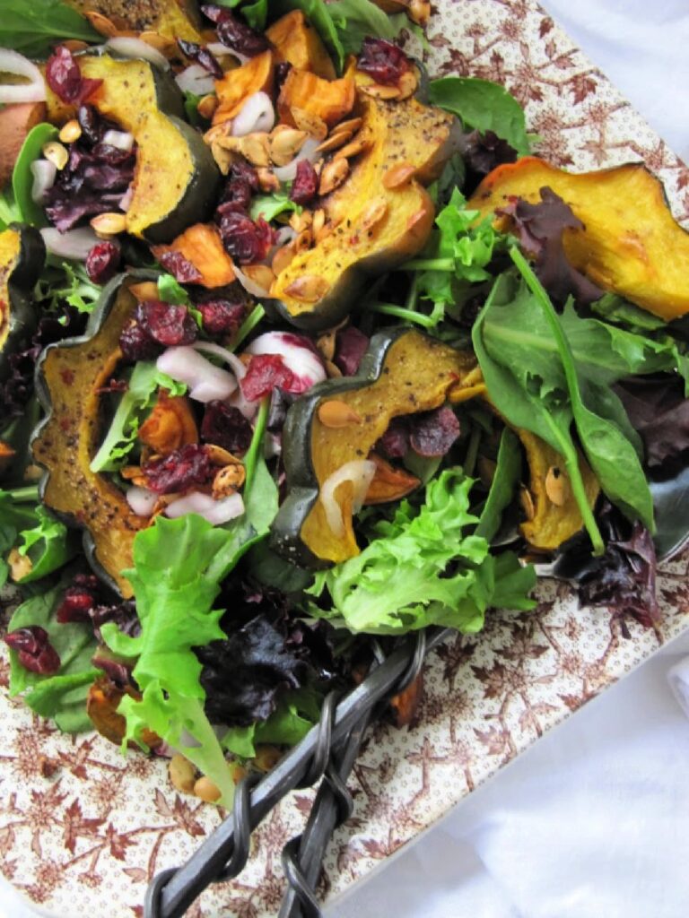 Acorn-squash-salad with djion vinagrette