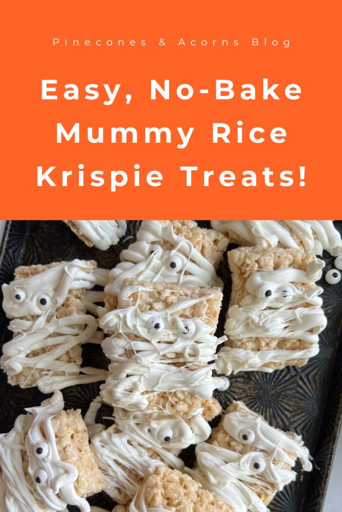 Mummy Rice Krispie treats Pinterest Pin