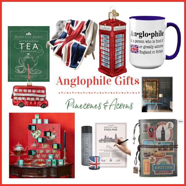 anglophile gifts for christmas collage. 