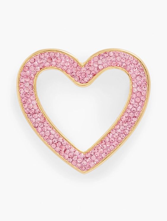 Friday Favorites, pave heart pin. 