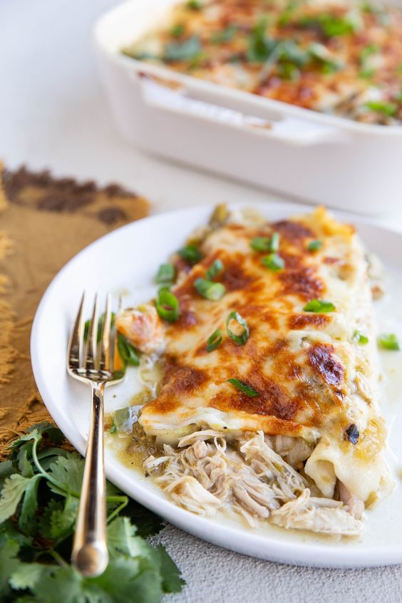 Green Chili Enchiladas