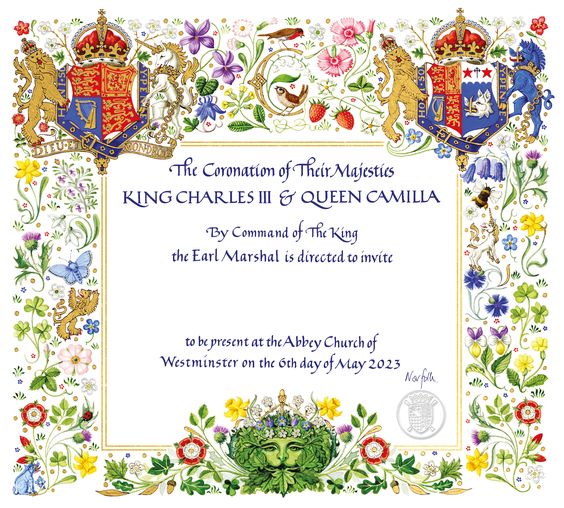 King Charles Coronation Invitation
