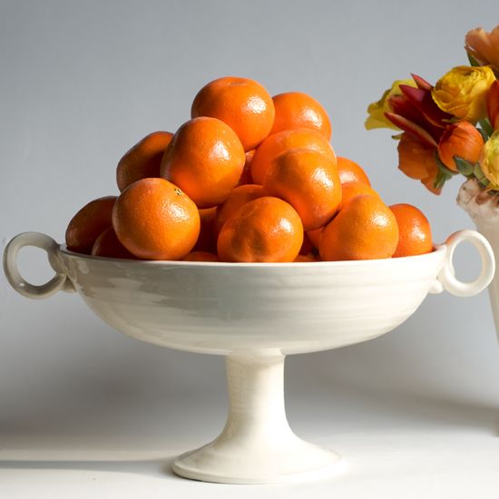 Francis Palmer white bowl with oranges. 