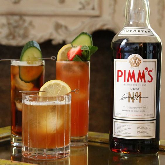 weekend meanderings Pimms cup cocktail. 