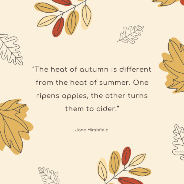 Quote Jane Hirshfield Autumn
