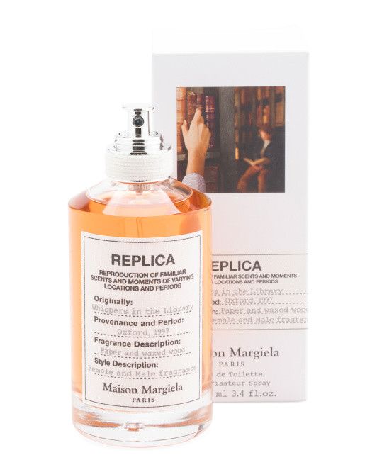 A bottle of perfume called Whispers in the Library. 