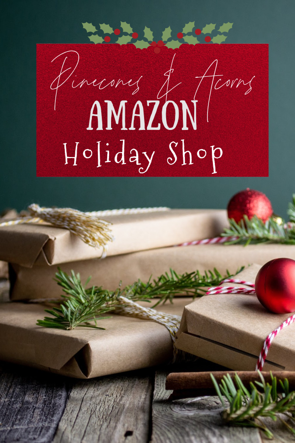 Pinecones & Acorns holiday shop. 