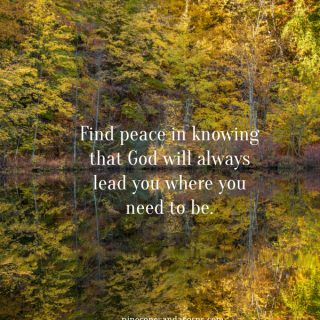 Silent Sunday Find Peace in Knowing that God will always lead you where you need to be.