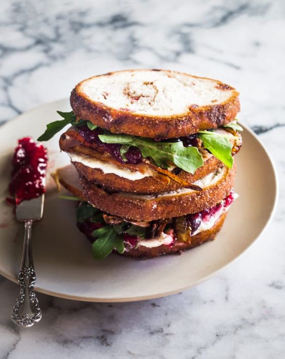 Leftover Turkey Sandwich. 