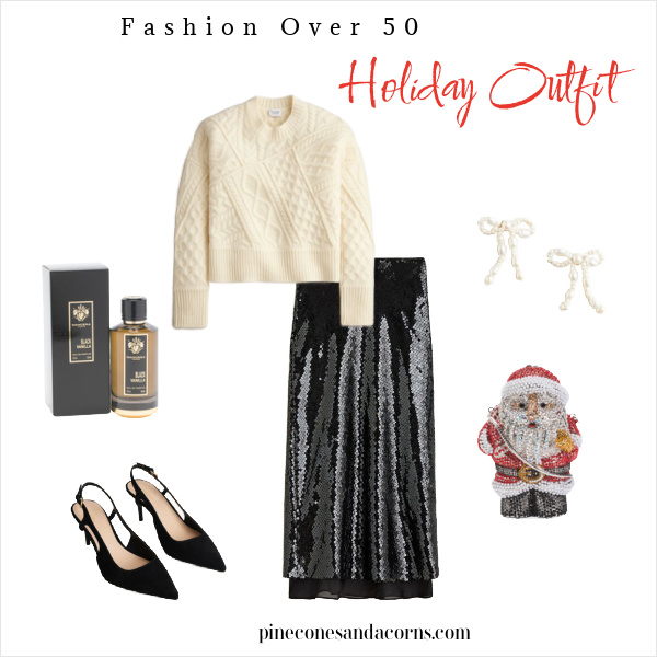 Friday Favorites fashion over 50 holiday outfit sequence