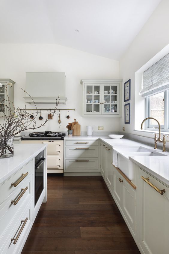 White English kitchen. 